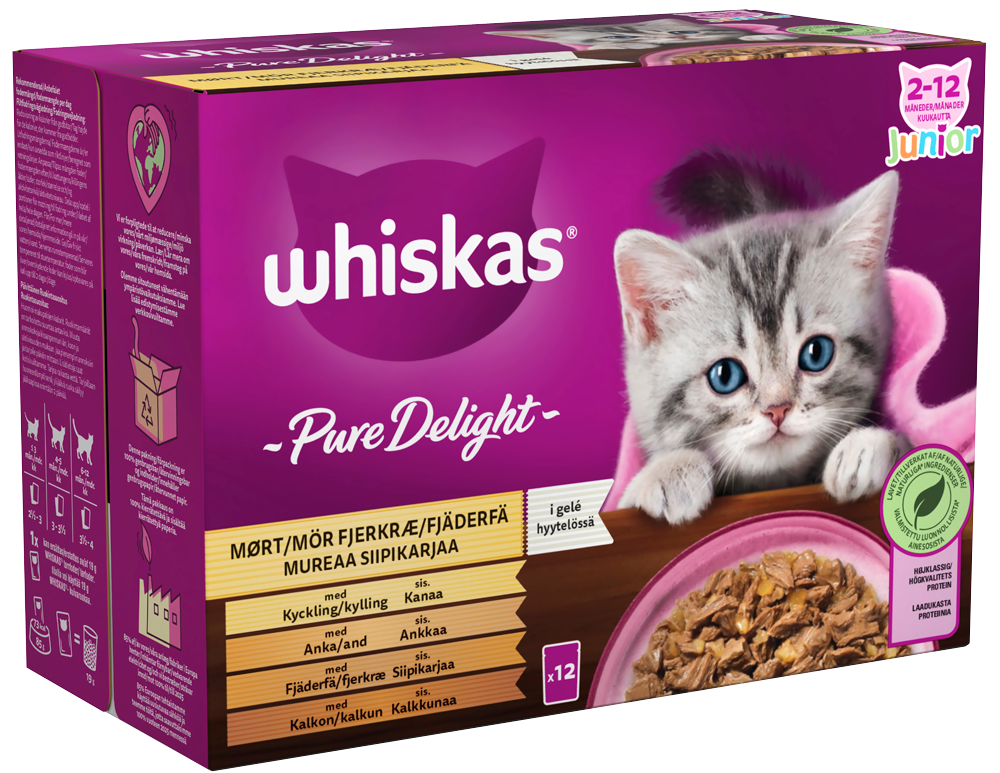 Produkter Whiskas Junior Ragout Fjærkræ Menu